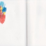 Zeichenbuch Frühjahr 2013, Bild 4 Buntstift auf Papier, 34 x 16 cm